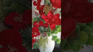 Hermoso y Elegante Arreglo Floral Navideño 🎄 [upl. by Yentrok869]