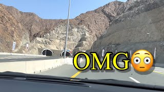 Mountain and tunnels in Sharjah Khorfakkan Fujairah [upl. by Eemiaj]