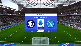 Inter Milan vs Napoli  Giuseppe Meazza Stadium  202324 Serie A  PES 2021 [upl. by German]