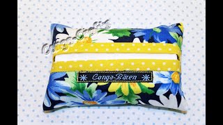 27  TatüTa quotDas Originalquot  Taschentüchertasche nähen DIY für Anfänger pocket tissue holder easy [upl. by Hubie414]