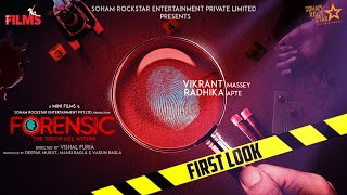 FORENSIC HINDI  FIRST LOOK  MOTION POSTER  VIKRANT MASSEY RADHIKA APTE  VISHAL FURIAFORENSIC [upl. by Bore]