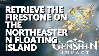 Retrieve the Firestone on the northeastern floating island Genshin Impact [upl. by Ramahs908]