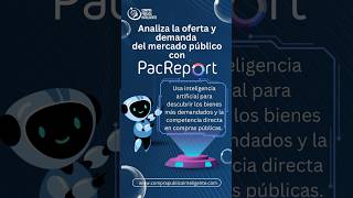 PacReport la herramienta que necesitas para analizar la oferta y demanda compraspublicas sercop [upl. by Aipmylo63]