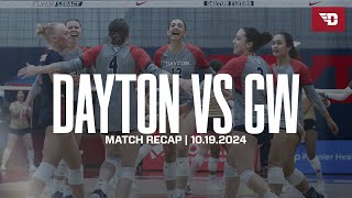 Recap  Dayton Volleyball vs George Washington [upl. by Nuahsed751]