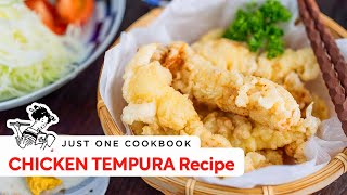 CHICKEN TEMPURA Recipe Toriten  とり天の作り方 レシピ [upl. by Waugh683]