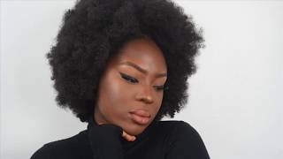 SUPER EASY SYNTHETIC AFRO WIG TUTORIAL [upl. by Ardnu]