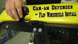 Flip Windshield Install  CanAm Defender  How To  SuperATV [upl. by Bois]