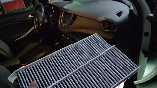 opel grandland ac cabin air filter replacement طريقه تغيير فلتر تكييف اوبل جراندلاند [upl. by Elsie]