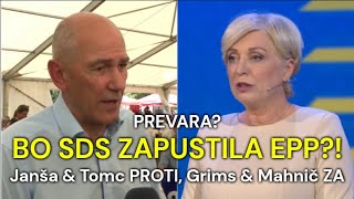 Bo SDS zapustila EPP – Janez Janša amp Romana Tomc PROTI – Izdaja volivcev  Film Politika Slovenije [upl. by Eytteb]