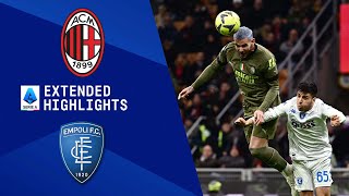 AC Milan vs Empoli Extended Highlights  Serie A  CBS Sports Golazo [upl. by Aset487]