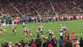 Streaker runs onto Levis stadium field and Aaron Donald ejection [upl. by Enelak303]