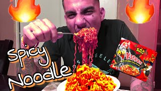 EXTREME SPICY NOODLE CHALLENGE 2x Spicy HILARIOUS PRANK ON WIFE [upl. by Swan]