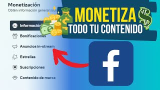 Monetiza  tu contenido de Facebook  Requisitos y cómo hacerlo [upl. by Srednas]