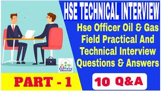 Safety Officer OilampGas Technical Interview Questions and Answers  HSE Officer Interview in English [upl. by Gleason747]