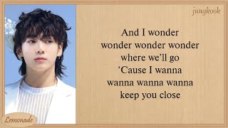 jhope i wonder with Jung Kook of BTS Easy Lyrics [upl. by Argela945]