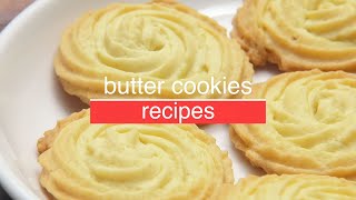 Butter Cookies Recipe Easy [upl. by Anaujal]