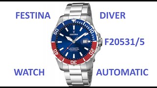 Festina Diver Automatic watch F205315 [upl. by Leaw]