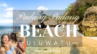 Padang Padang Beach in Uluwatu Bali  Uluwatu Bali Vlog [upl. by Seaver663]