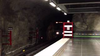 Tunnelbana  Stockholm subway C14  Västra skogen HD [upl. by Jelsma414]