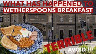 Wetherspoons Full Breakfast  Food Review  Its not what it used to be   Full English Breakfast [upl. by Hgeilyak]