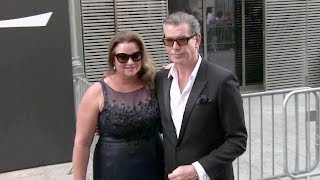 Lenny Kravitz Pierce Brosnan and his wife Keely attending the YSL Men Fashion Show [upl. by Masry837]