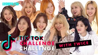 KPop Girl Group TWICE Nailed These Crazy TikTok Dances  TikTok Challenge Challenge  Cosmopolitan [upl. by Jayme]