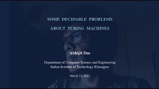 Some decidable problems about Turing Machines [upl. by Sheepshanks]