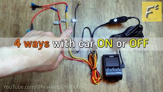 Before you buy or install a Dashcam  4 ways How to power a dash cam for parking mode amp driving mode [upl. by Nnylav]