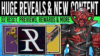 Destiny 2 MAJOR REVENANT REVEAL amp CONTENT UPDATES New Loot Echoes Finale Nightfall More 1 oct [upl. by Sorel]