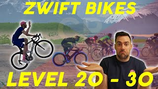 BEST BIKES in ZWIFT Level 20  30 [upl. by Reviel302]