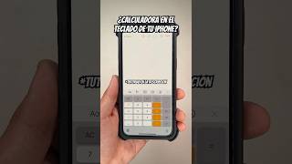 CALCULADORA EN EL TECLADO DE TU IPHONE  Shorts [upl. by Niamrahc]