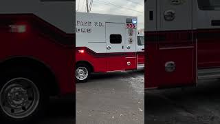 Bethpage fire department Ambulance 906 responding to hospital [upl. by Ecirrehs]