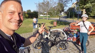 EBike  Weehoo Anhänger Ausflug mit meinen 3 Kindern [upl. by Gene]