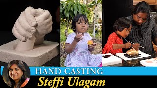 Hand Casting Vlog in Tamil  How to make Hand Casting in Tamil  DIY hand mold and home grown Peach [upl. by Eitten]