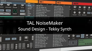 Sound Design  Tekky Synth  TAL NoiseMaker [upl. by Fayette289]