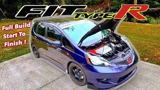 Full Build  Cheapest K24 swap HONDA FIT making a Type R [upl. by Cullan]