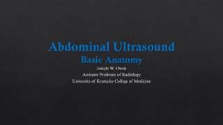 Abdominal US  Basic Anatomy [upl. by Karoline]