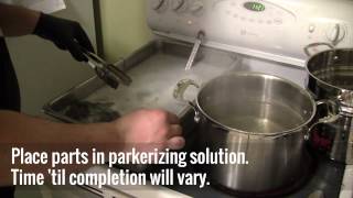 DIY  Homemade Parkerizing Solution  How To Etch a Knife [upl. by Herby]