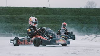 Max Verstappen amp Pierre Gasly  Ice Karting  Bulls on Ice Flevoland The Netherlands [upl. by Heda335]