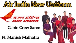 Air India Cabin Crew New UNIFORM Policy ft ManishMalhotraWorld  AirIndiaOfficialAI [upl. by Ttesil]