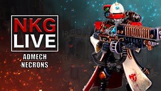 Necrons vs Adeptus Mechanicus Warhammer 40K battle report  NKG Live [upl. by Rachelle776]