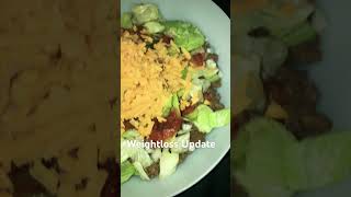 Ground Beef Taco Bowl weightlossjourney food weightloss beef fatloss [upl. by Yrrag]