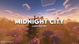 Minecraft Edit  Midnight City  4K [upl. by Sibylle]