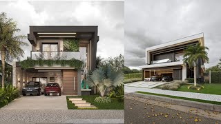 House Design 3D Planning With Front Elevation Design amp Car Parking Area Design [upl. by Mihsah346]