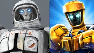 REAL STEEL WRB Cosmobot VS Atom amp Shogun amp Camelot amp Twin Cities amp Ambush [upl. by Ahnavas]