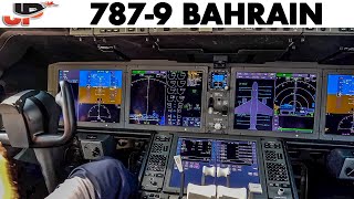 Piloting BOEING 7879 out of Bahrain  Cockpit Views [upl. by Ylsew]