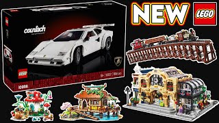 LEGO Lamborghini Countach OFFICIALLY REVEALED amp 5 NEW SETS [upl. by Merri]