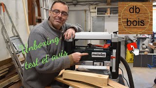 Unboxing  test et avis sur le rabot METABO DH330 [upl. by Matlick]