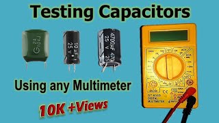 How to check Capacitors using Multimeter [upl. by Atsirt]