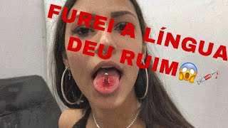 FUREI A MINHA LÍNGUA😱 [upl. by Feodore]